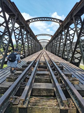 scene of an abandoned old railway track.