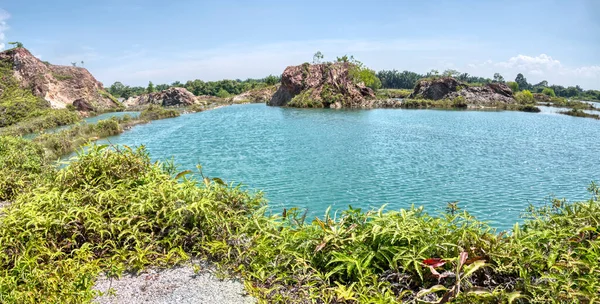 Vegetation Abandoned Mine Pond — Stok fotoğraf