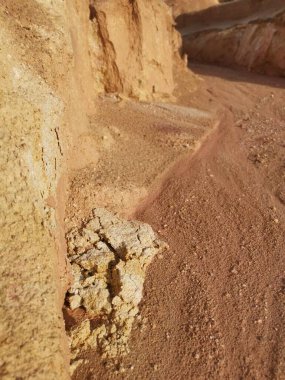 Ormanların tahrip edilmesinden dolayı çorak arazi.