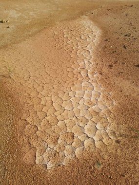 Ormanların tahrip edilmesinden dolayı çorak arazi.
