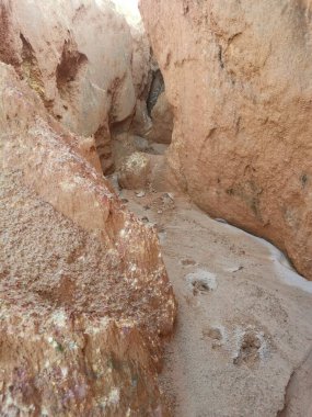 Ormanların tahrip edilmesinden dolayı çorak arazi.