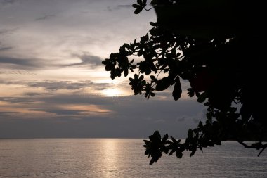 Akşamın ilerleyen saatlerinde sahilde çevre sahnesi.