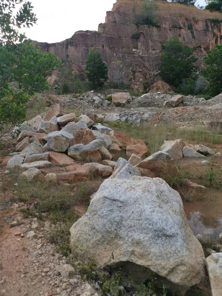 Flooded Rainwater Quarry Area — Stock Photo, Image