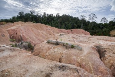 Toprak erozyonu manzarası.