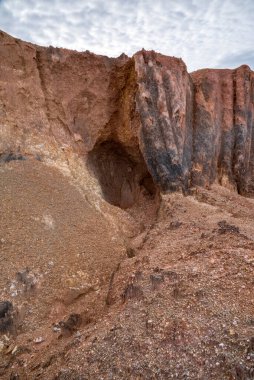 Toprak erozyonu manzarası.