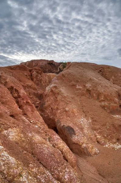 Scen Marken Erosion Landskap — Stockfoto