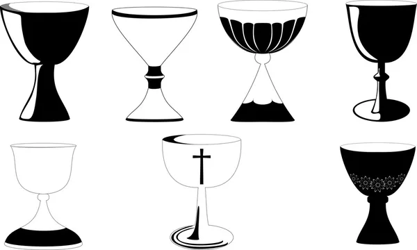 Chalice at Mass — Stock Vector