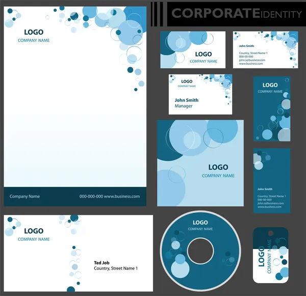 Corporate identity template. — Stock Vector