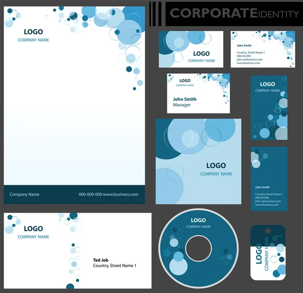 Vorlage zur Corporate Identity. — Stockvektor