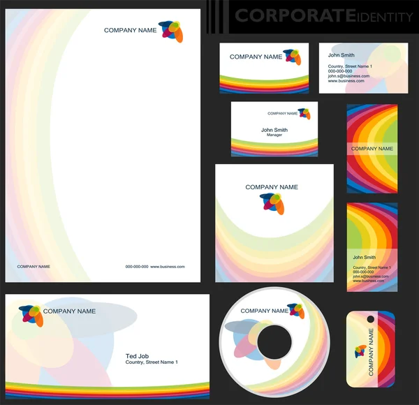 Corporate identity template. — Stock Vector