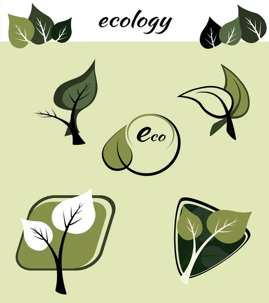 Ecological symbols — Stock Vector