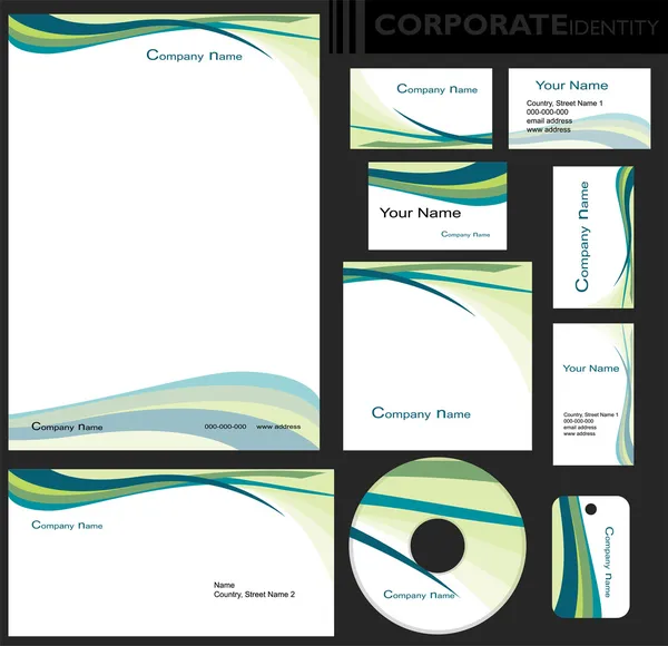 Plantilla de identidad corporativa. — Vector de stock