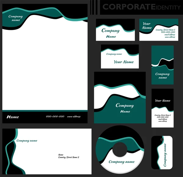 Vorlage zur Corporate Identity. — Stockvektor