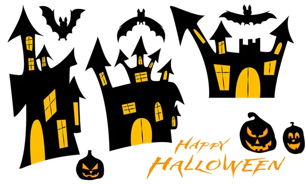 Set ilustración para halloween — Vector de stock