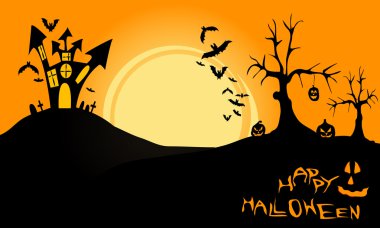 Cadılar Bayramı peyzaj gece