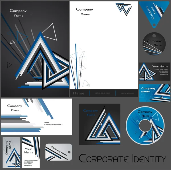 Corporate identity template no. 17.3 — Stock Vector