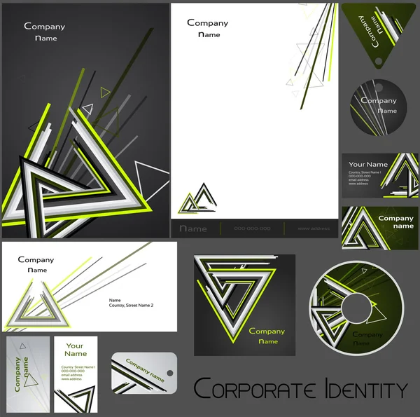 Corporate identity template no. 17.2 — Stock Vector