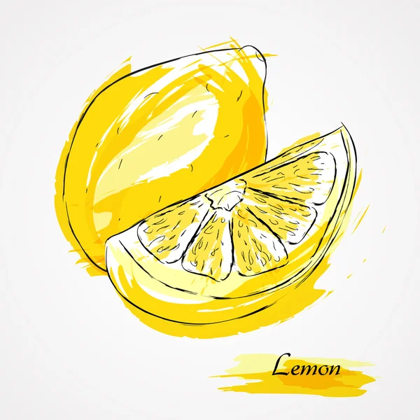 Lemon fruit — Wektor stockowy