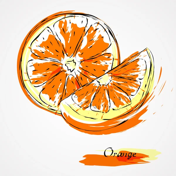 Orange slice — Wektor stockowy