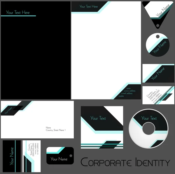 Corporate identity template — Stock Vector