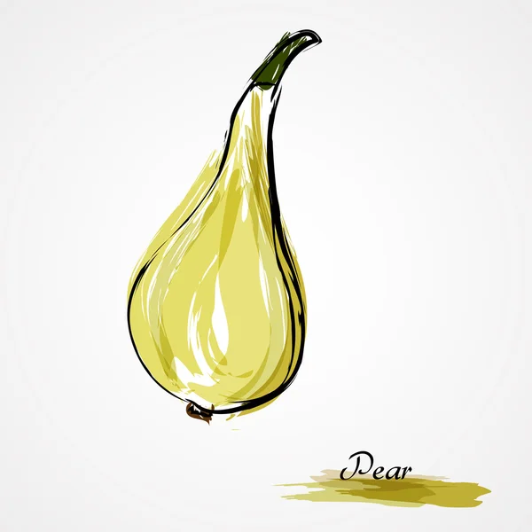 Pear fruit — Stock Vector
