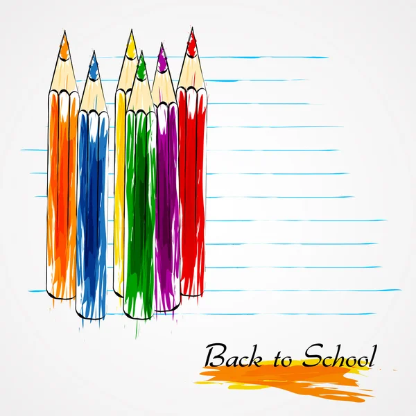 Crayons coloridos — Vetor de Stock