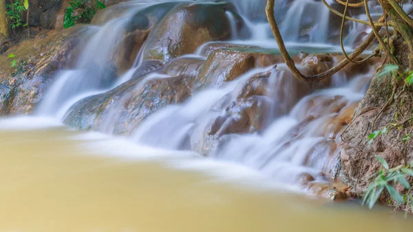 Close-up hot waterfall  at province south krabi thailand — Stock Photo, Image