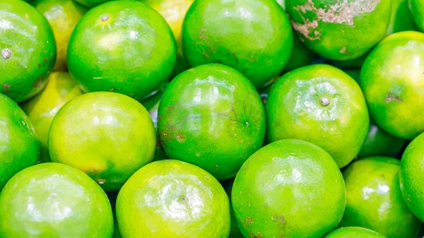 Green citrus tangerina — Stock Photo, Image