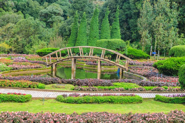 Ambiente de ponte e flor — Fotografia de Stock