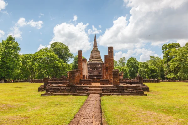 Pagoda buddha wat-changlom sukhothai — Stock fotografie