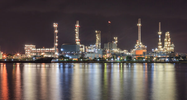 cargo boat with pipeline factory industrial