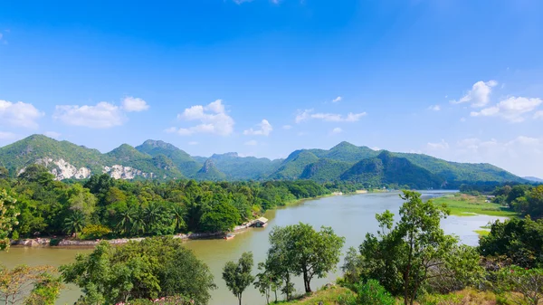 Üstten Görünüm dağ,: kanchaburi, thailand