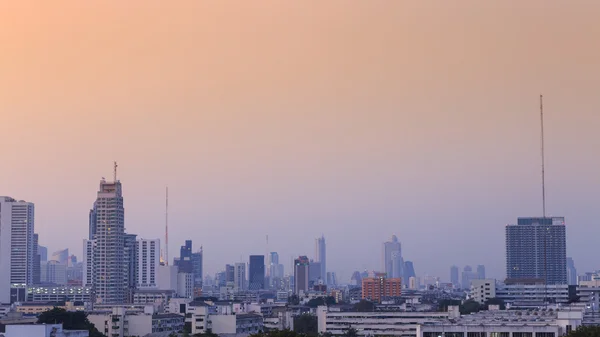 Sunrise top view of bangkok — Stock Photo, Image