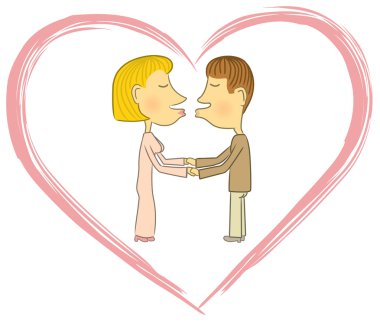 iki genç aşığın