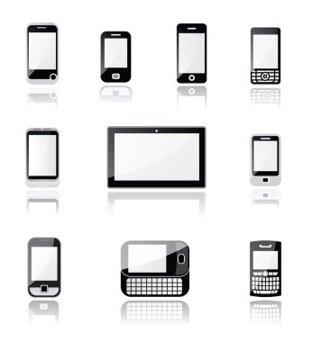 cep telefonu ve tablet simgeler