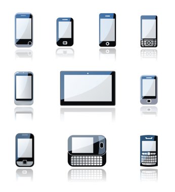 cep telefonu ve tablet simgeler