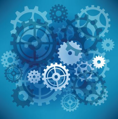 Makine (soyut resim içinde)