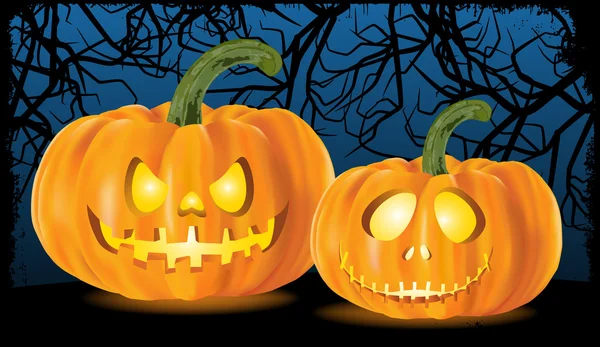 Halloween pumpkins — Stock Vector