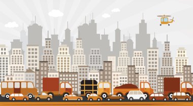 Şehirdeki trafik sıkışıklığı