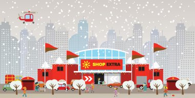 Şehirde (Noel alışveriş)
