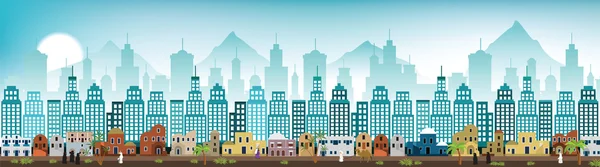 Paysage urbain Arabie — Image vectorielle