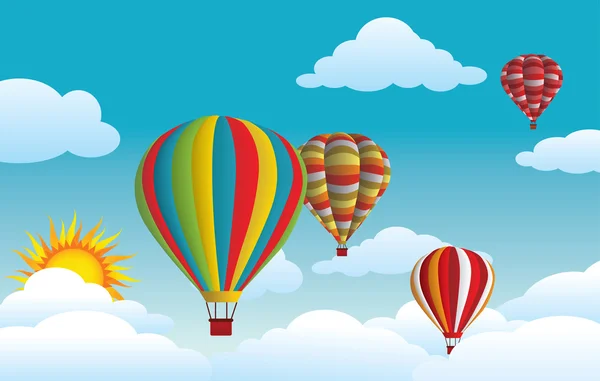 Μπαλόνια στον αέρα — Διανυσματικό Αρχείο