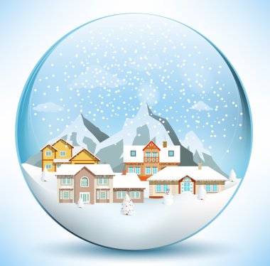 evleri ile Noel Küre