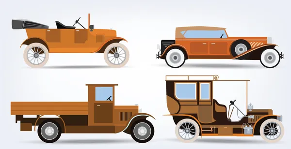 Coches clásicos — Vector de stock