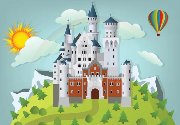Fairytale castle — Stock Vector