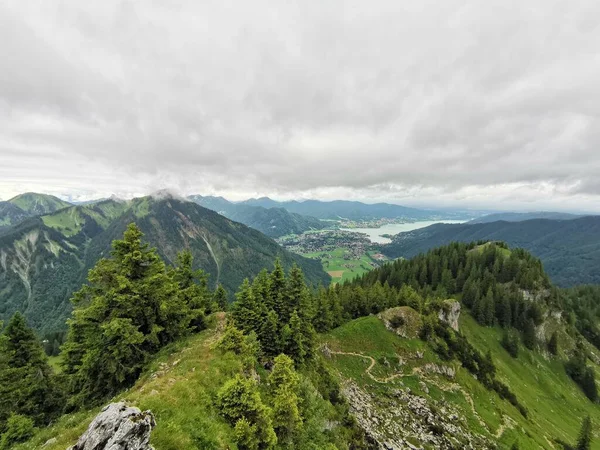 Tegernsee Arrière Plan Point Vue Montagne — Photo