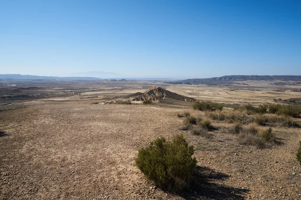 Die Wüste Der Bardenas Reales Der Spanischen Provinz Navarra — Stockfoto