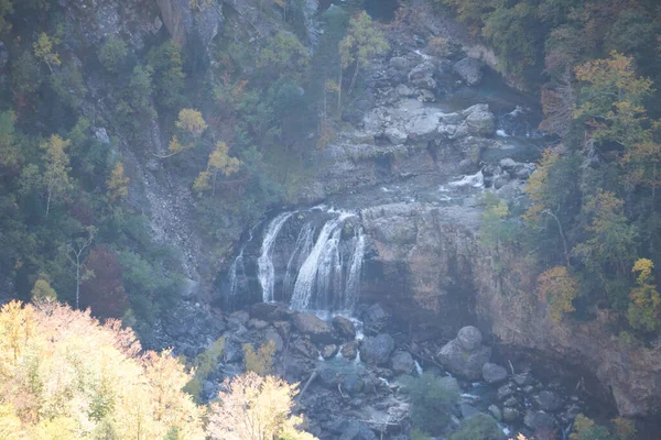 Waterval Ordesa National Park Gezien Vanaf Een Verre Afstand Van — Stockfoto