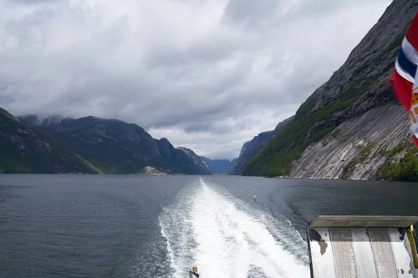 Der Schöne Und Malerische Norwegische Lysefjord — Stockfoto
