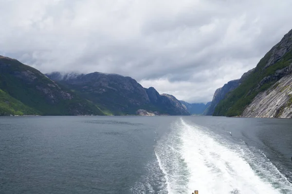 Όμορφο Και Γραφικό Νορβηγικό Lysefjord — Φωτογραφία Αρχείου